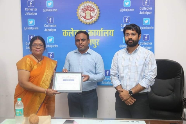 PSY Meritorious honor in Jabalpur Collectorate
